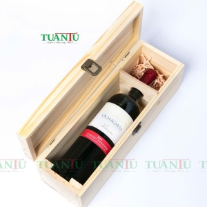 Hộp rượu gỗ 1 chai