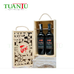 Hộp rượu gỗ