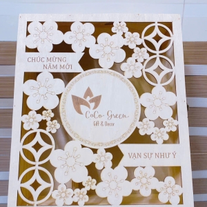 Hộp quà tặng gỗ 35x30x10