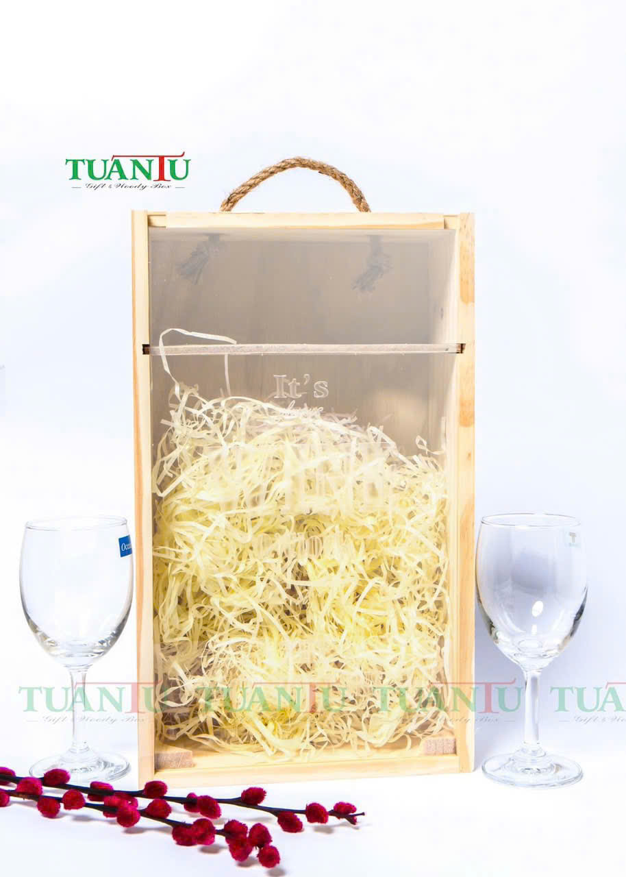 Hộp 2 chai nắp mica