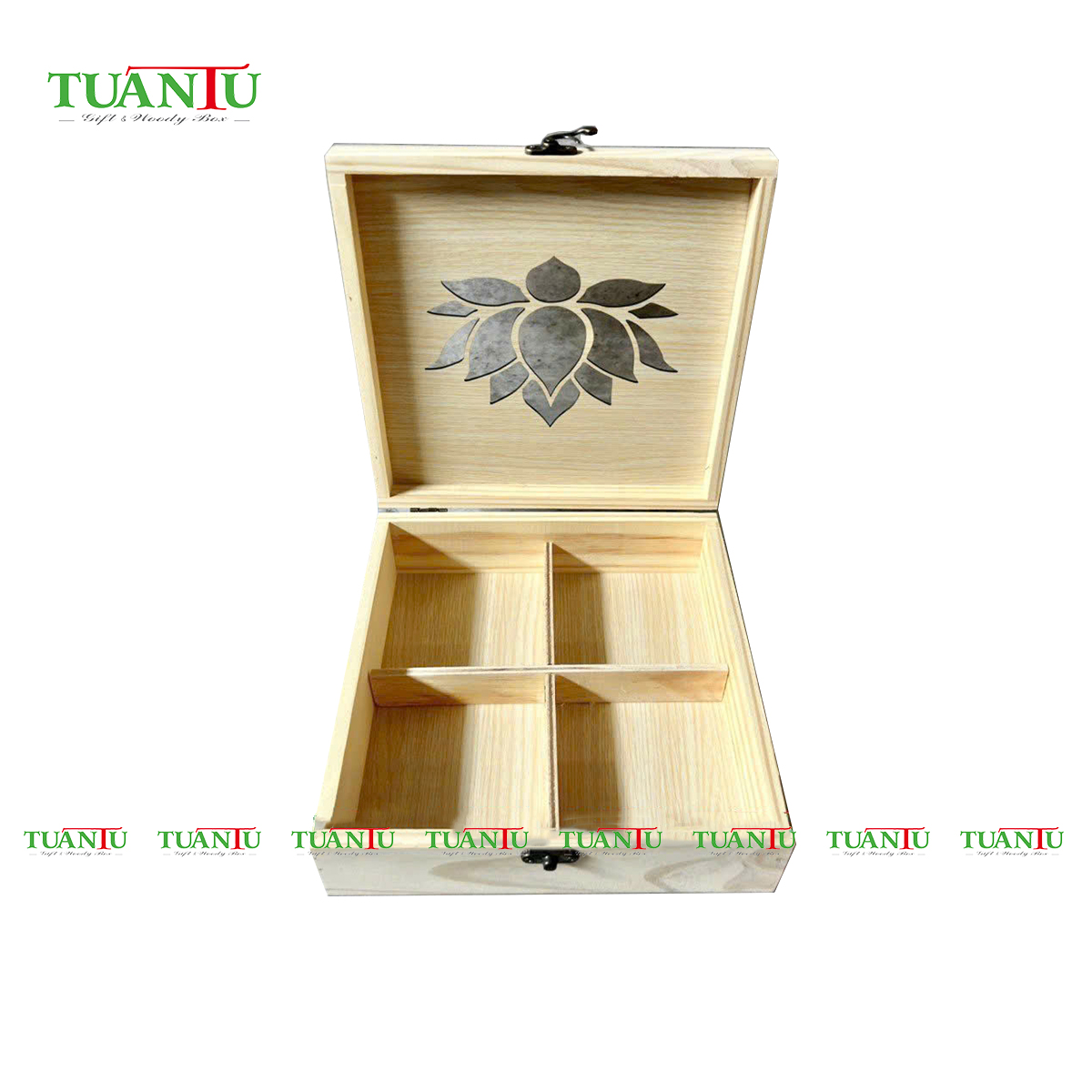 Hộp bánh trung thu 4 bánh HBTT02