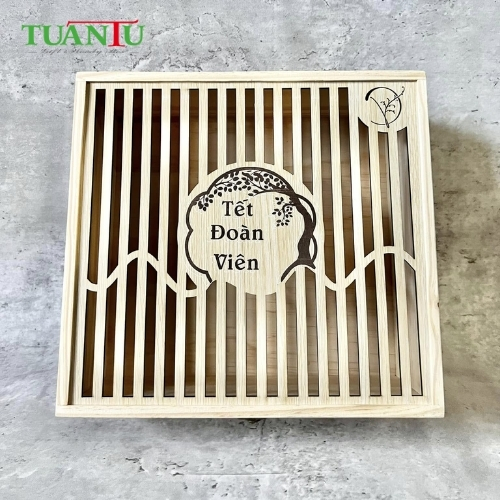 Hộp bánh Trung Thu gỗ và nghệ thuật truyền tải thông điệp yêu thương