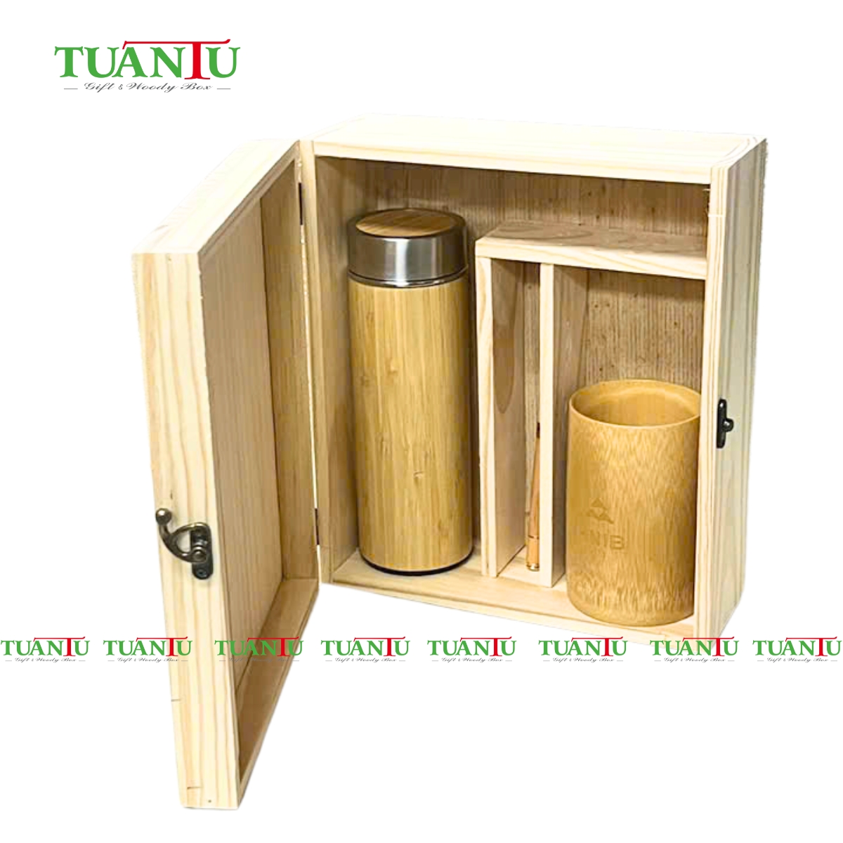 Hộp gỗ đựng trà