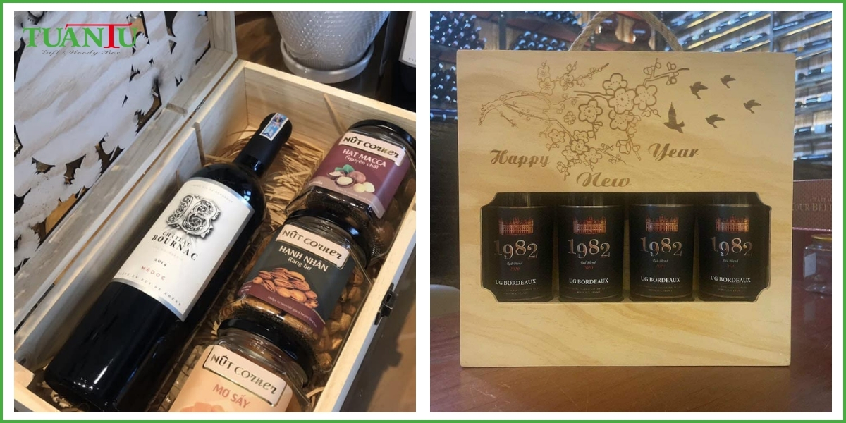 Các mẫu hộp rượu gỗ đẹp nổi bật tại TUTUBOX