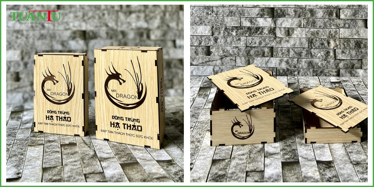 Các ứng dụng cụ thể của hộp quà tặng gỗ